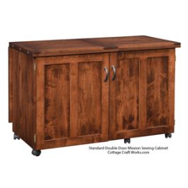 Old Mission Double Door Sewing Cabinet