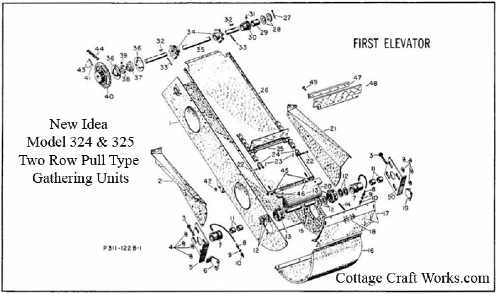 New Idea 324, 325 Corn Picker First Elevator