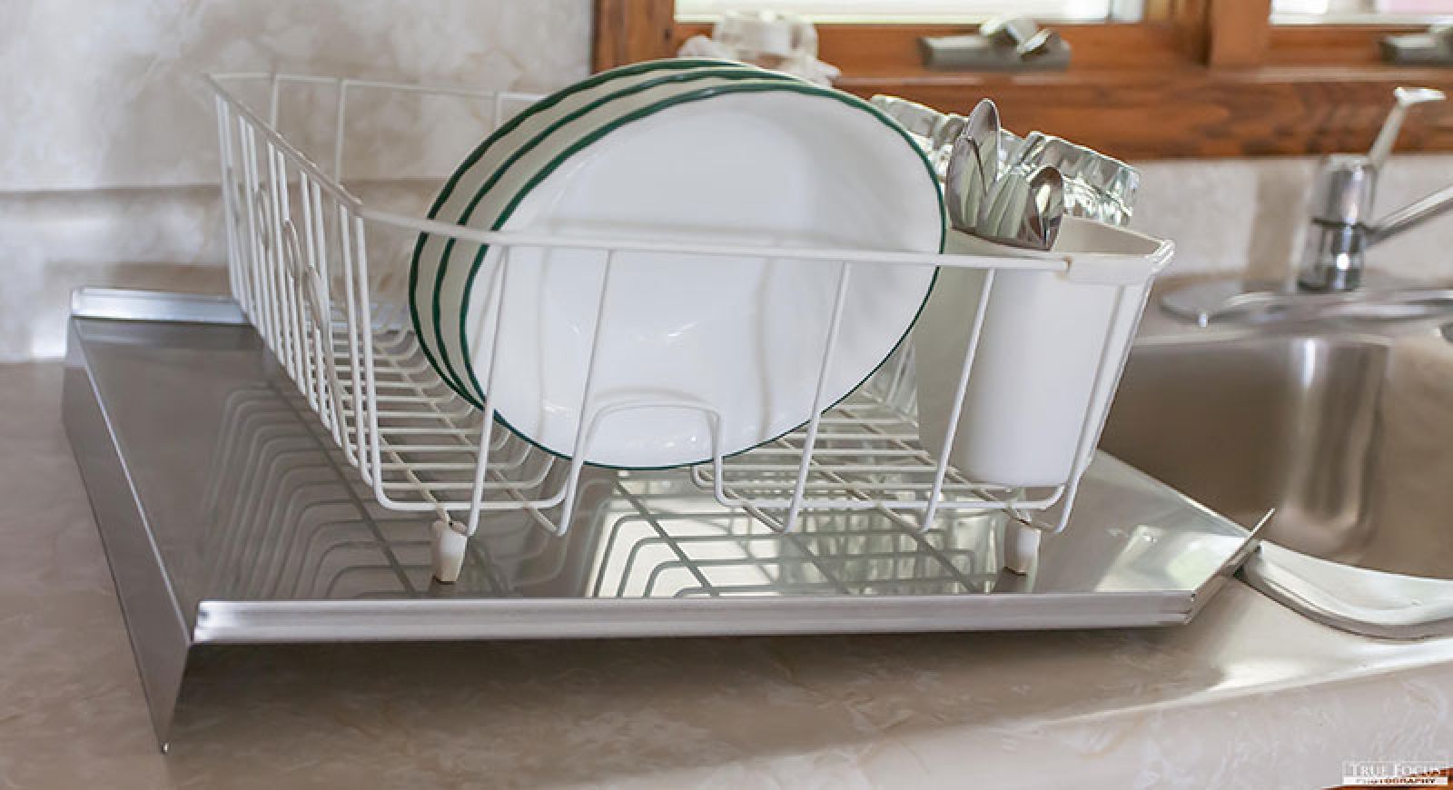 Stainless Steel Kitchen Sink Open Back Drainboard