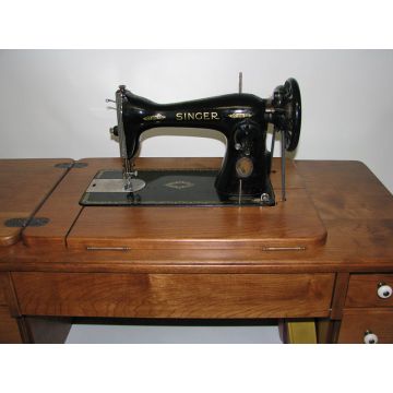 Singer Class 15 Machine Reproduction Treadle Sewing Cabinet