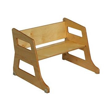Amish kids wagon seat plywood bench