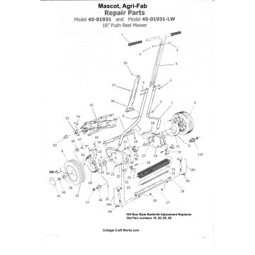 Mascot, Agri-Fab 18" Reel Mower Parts