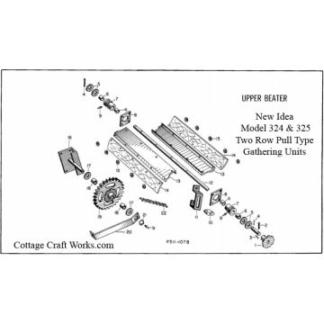 New Idea 324, 325 Picker Beater Attachment
