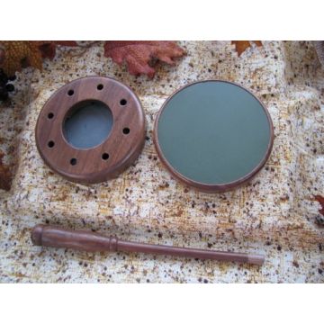 Aluminum | Slate | Combo  Friction Pot Turkey Call Walnut
