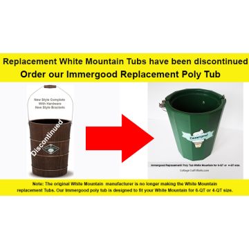 White Mountain Freezer Wooden Replacement Tub